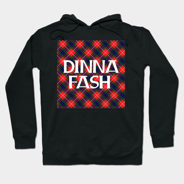 Dinna Fash Outlander Tartan Standard Square Hoodie by GraficBakeHouse